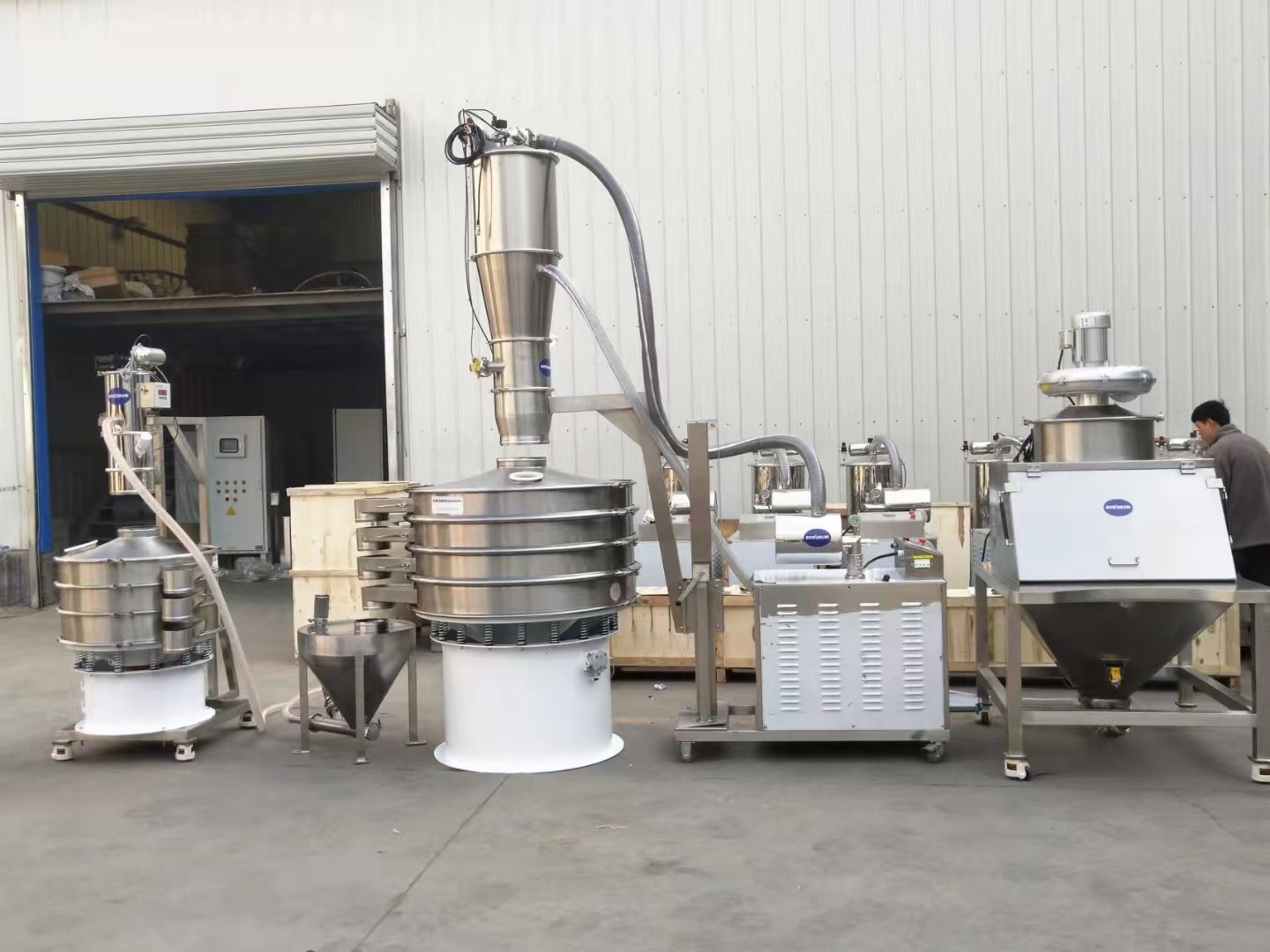 草酸粉末分级摇摆筛和91香蕉性爱视频相比产量大小